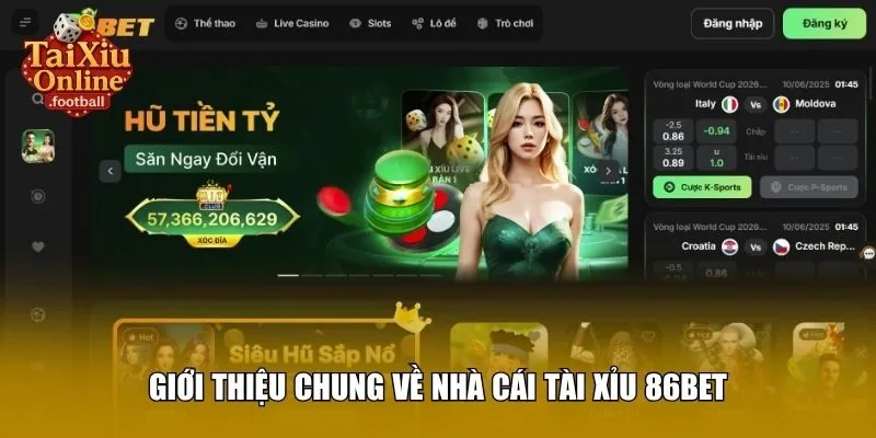 Giới thiệu chung về nhà cái tài xỉu 86BET