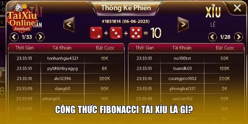 Công thức Fibonacci tài xỉu là gì